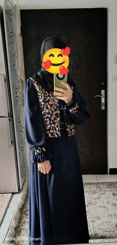 عبا حریر اسود